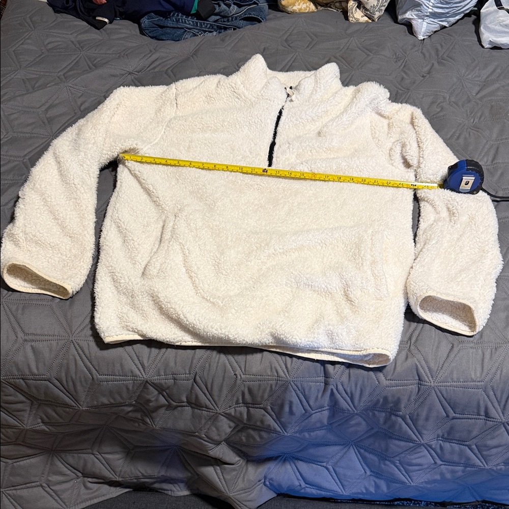 Goodfellow Cozy Cream Fleece Pullover